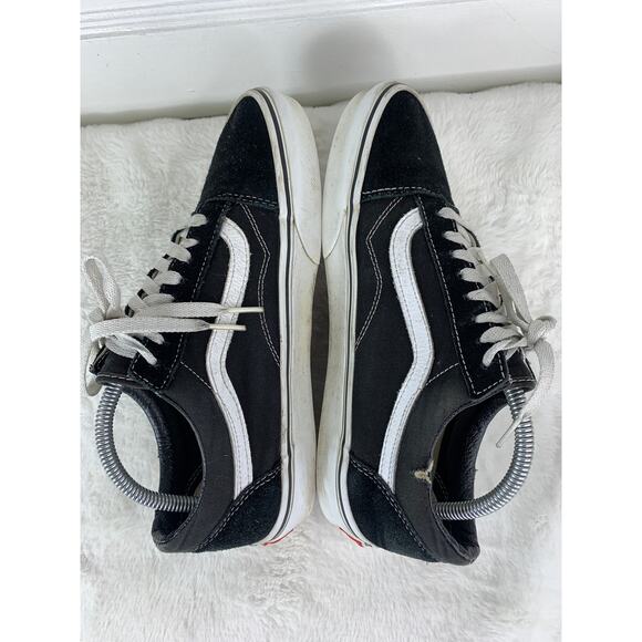 Vans Old Skool Black/White Canvas/Suede Sneakers Men's Size 8 - Picture 5 of 9